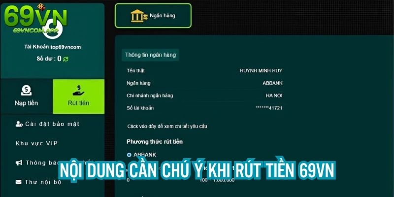 Nội dung chú ý khi muốn đổi thưởng tại 69vn casino